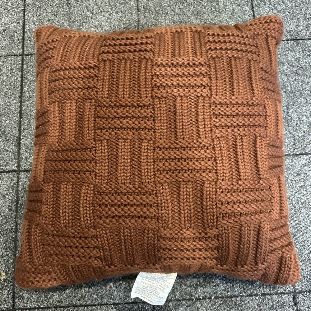 THRESHOLD Brown Toss Pillow 24x24 in